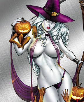 Lady Death: Naughty Witchcraft Metallicard™