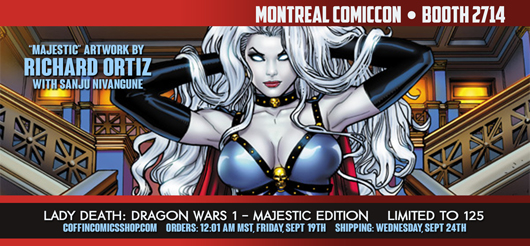 Montreal Comiccon is September 12, 13, 14