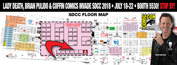 LADY DEATH SAN DIEGO COMIC CON 2018 EXCLUSIVES LAUNCH TOMORROW!