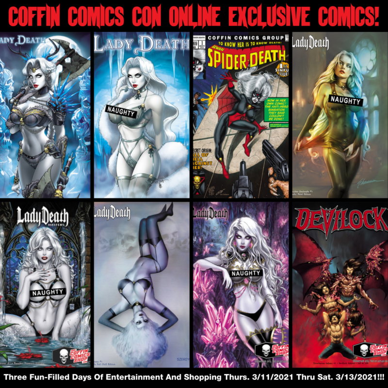 COFFIN COMICS CON ONLINE (FEATURING WICKED WINTERLAND) LAUNCHES THIS THURSDAY 3/11/2021!