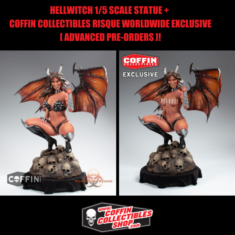 HELLWITCH 1/5 SCALE STATUE NEW OPTIONAL METAL SIGNATURE PLATE!