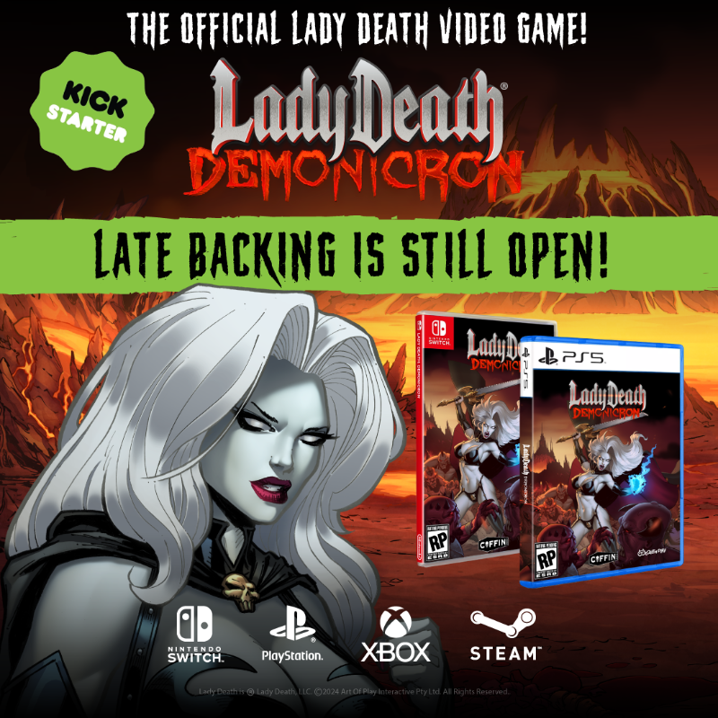 LADY DEATH: DEMONICRON VIDEO GAME KICKSTARTER – LATE PLEDGE!
